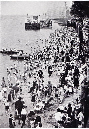 (2) Swimming in the Thames in days gone- by